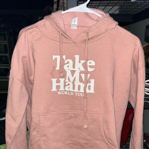 5sos take my hand pink cropped hoodie size large women